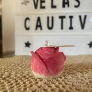 Vela Molde Rosa Mini